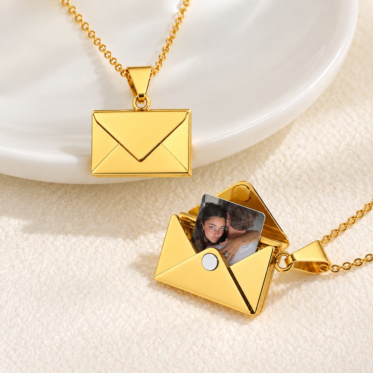 Collar de carta con foto personalizada