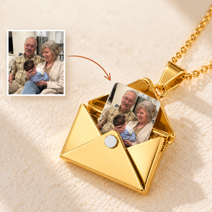 Collar de carta con foto personalizada