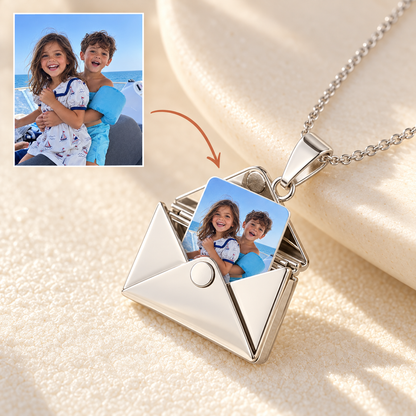 Collar de carta con foto personalizada