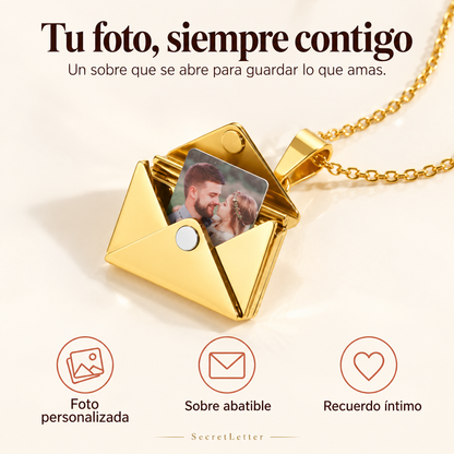 Collar de carta con foto personalizada