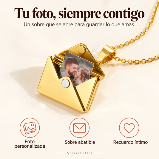 Collar de carta con foto personalizada